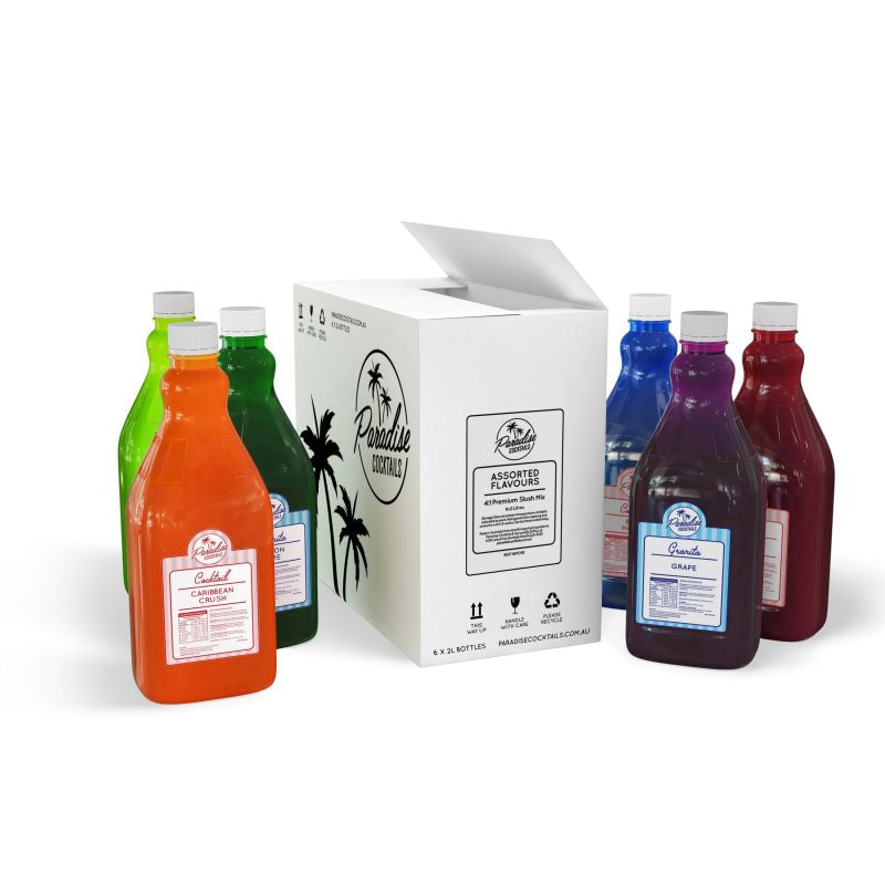 Slushy Mix Syrup. Any 6 Flavours.